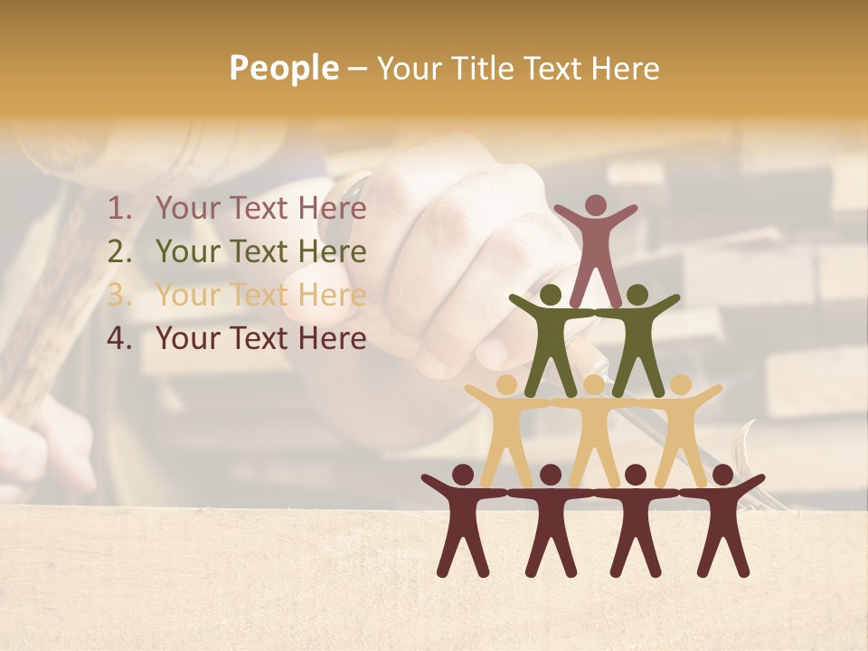 Craftsman Activity Wooden PowerPoint Template