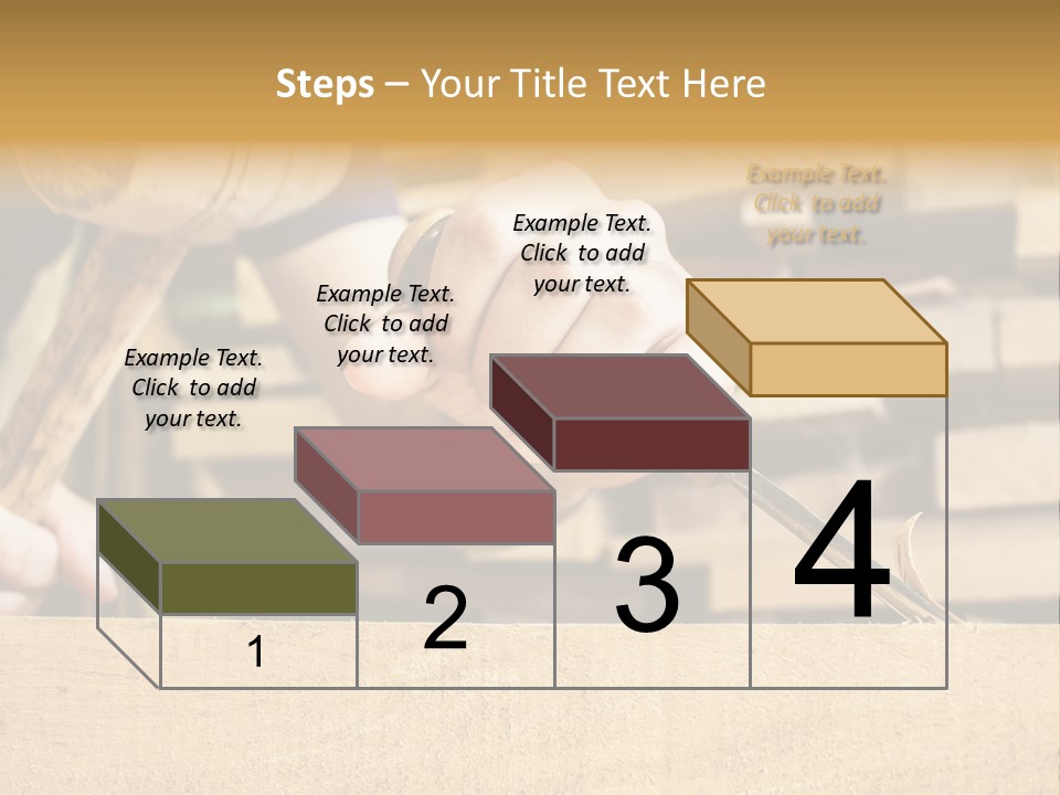 Craftsman Activity Wooden PowerPoint Template