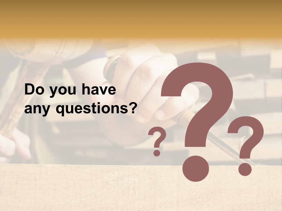 Craftsman Activity Wooden PowerPoint Template