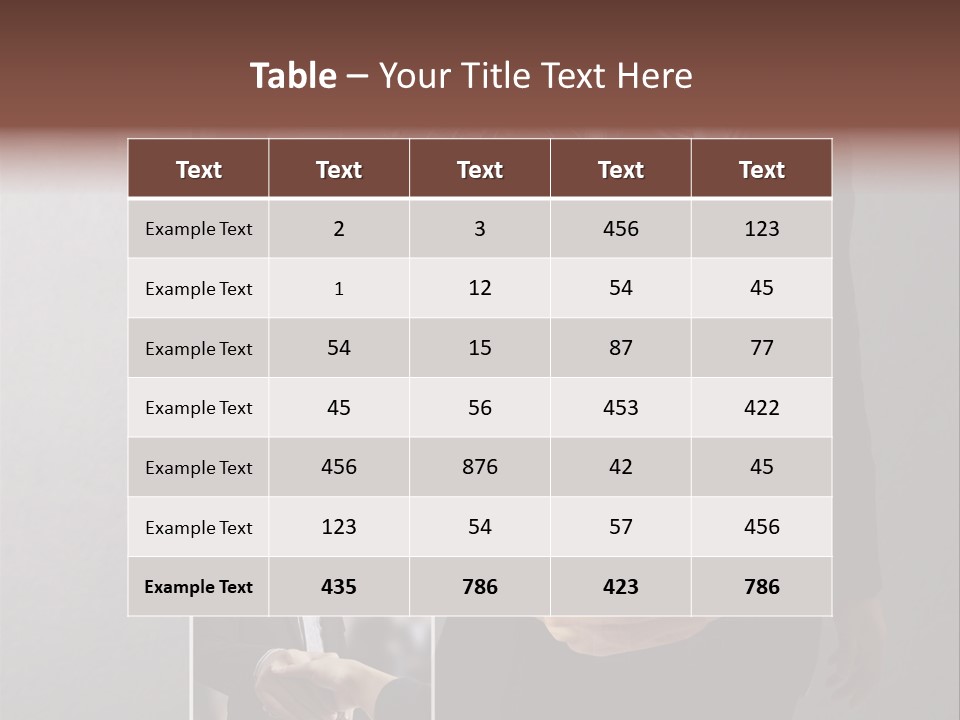 Technology Number Press PowerPoint Template