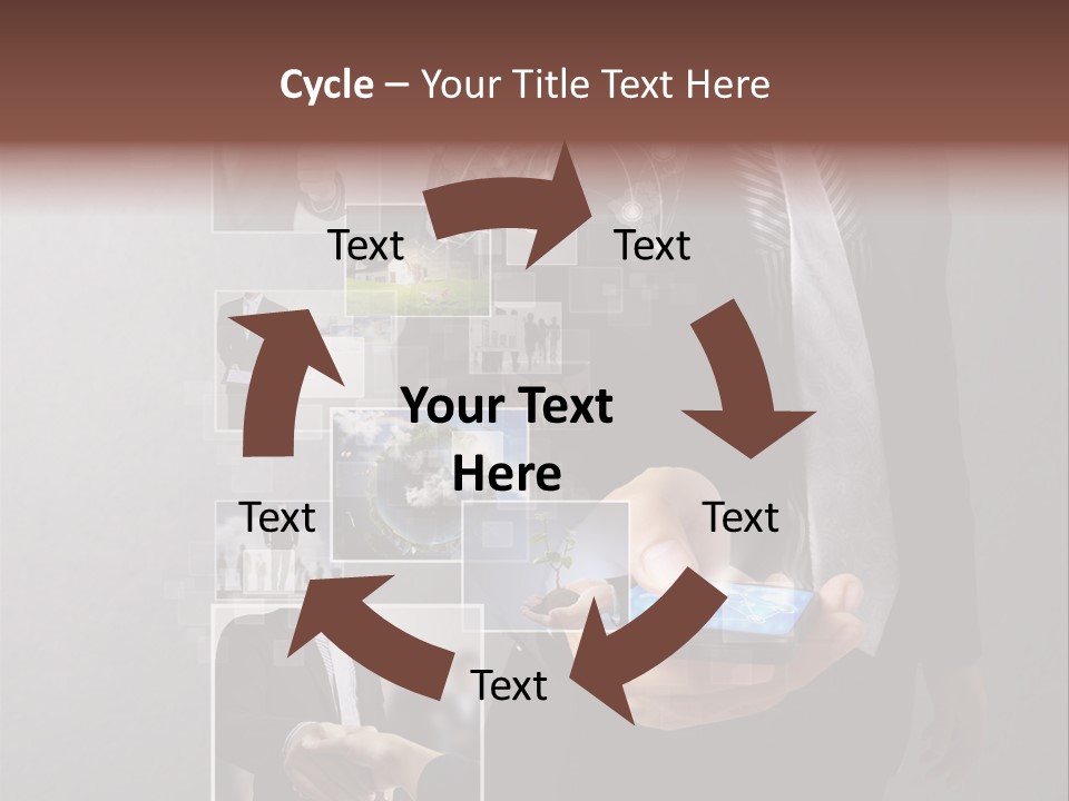 Technology Number Press PowerPoint Template