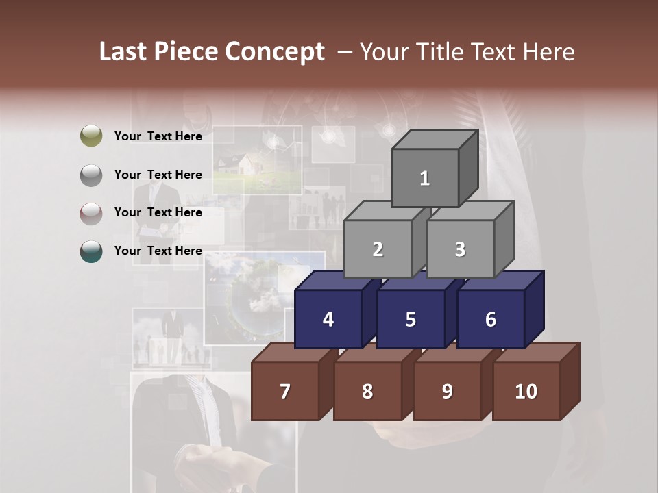 Technology Number Press PowerPoint Template