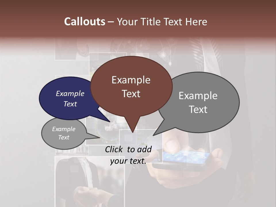 Technology Number Press PowerPoint Template