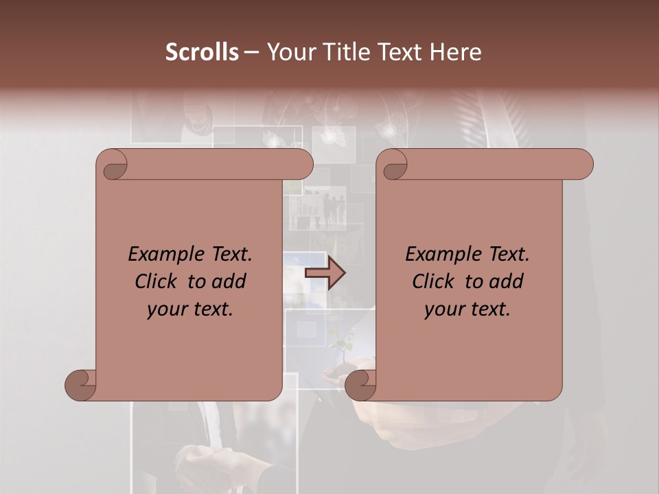 Technology Number Press PowerPoint Template