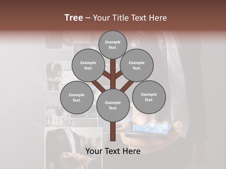 Technology Number Press PowerPoint Template