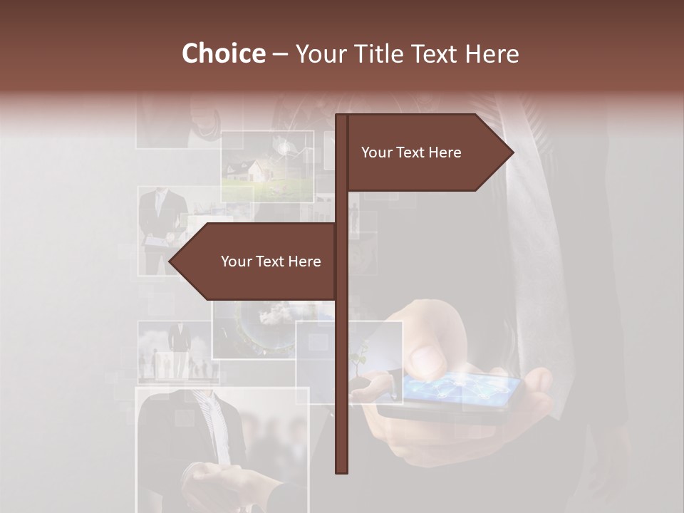 Technology Number Press PowerPoint Template