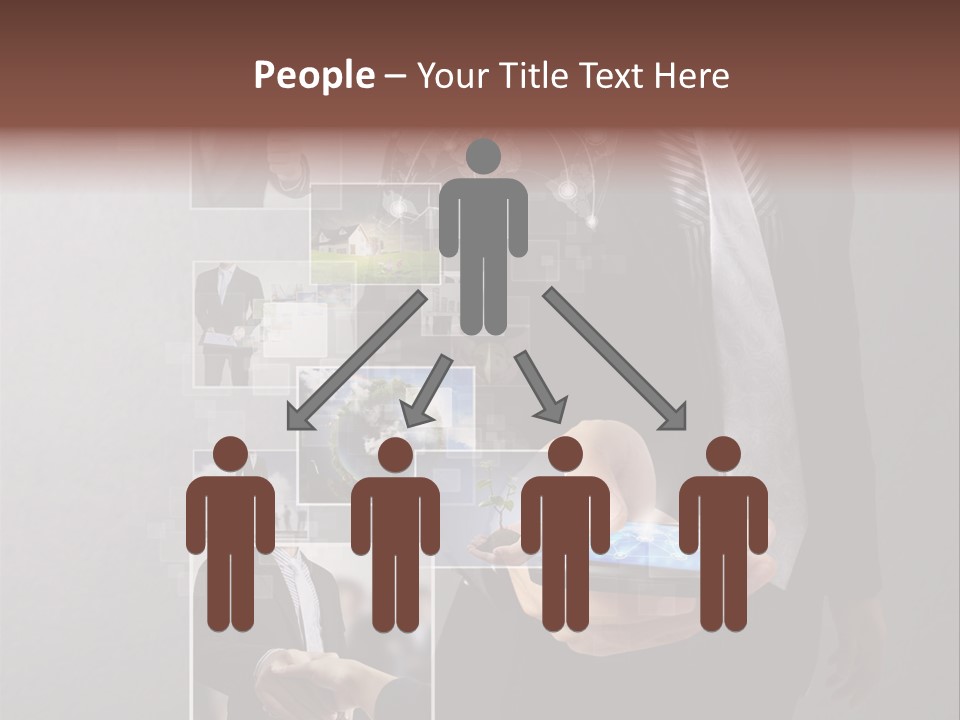 Technology Number Press PowerPoint Template