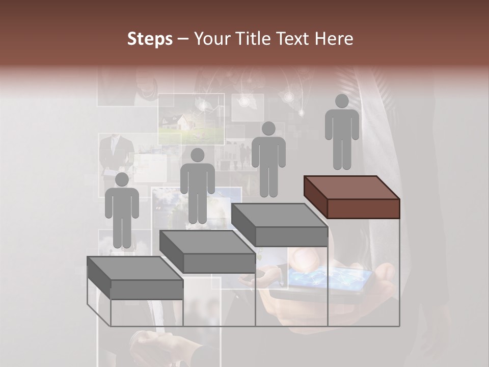 Technology Number Press PowerPoint Template