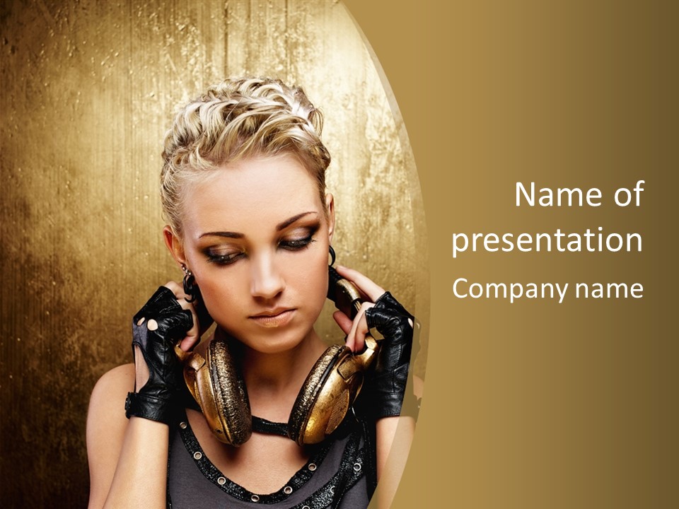 Beautiful Young Background PowerPoint Template