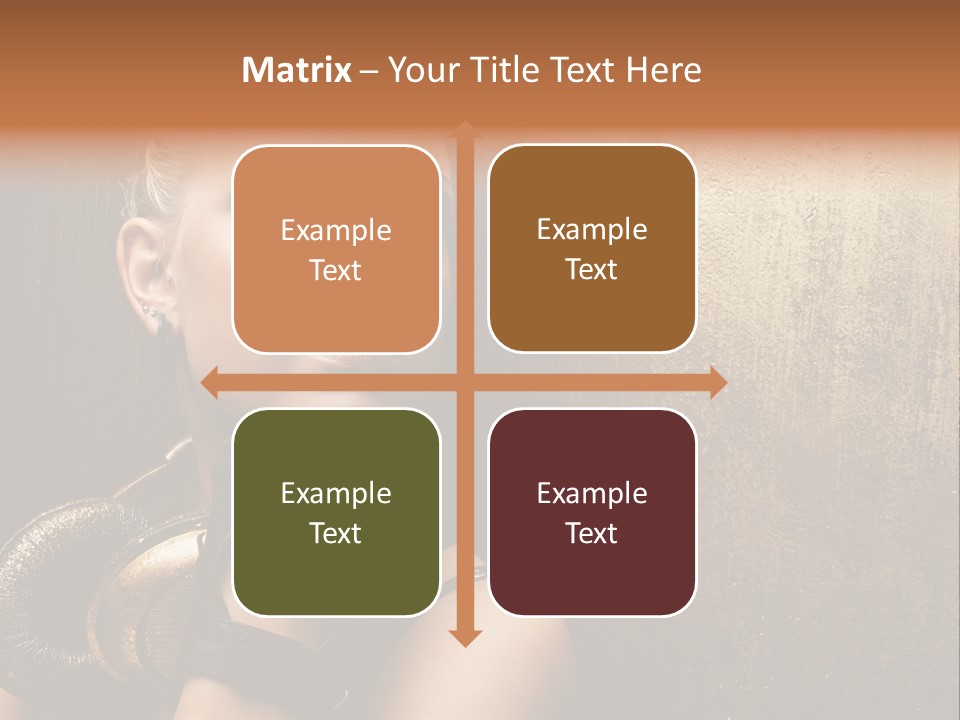 Face Close Up Model PowerPoint Template