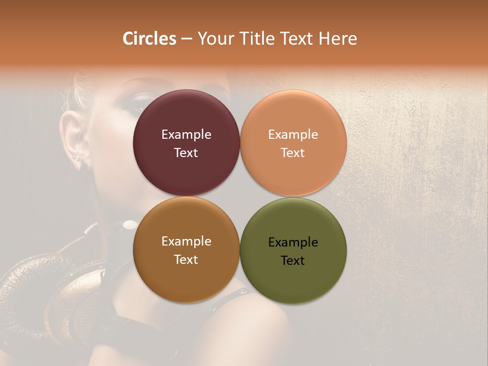 Face Close Up Model PowerPoint Template
