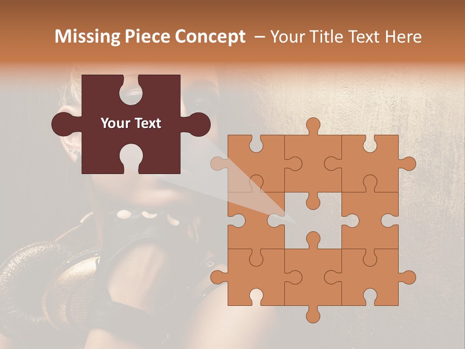 Face Close Up Model PowerPoint Template