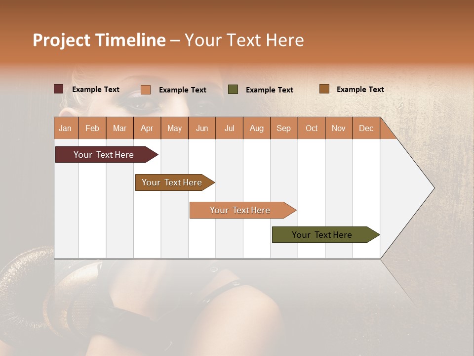 Face Close Up Model PowerPoint Template