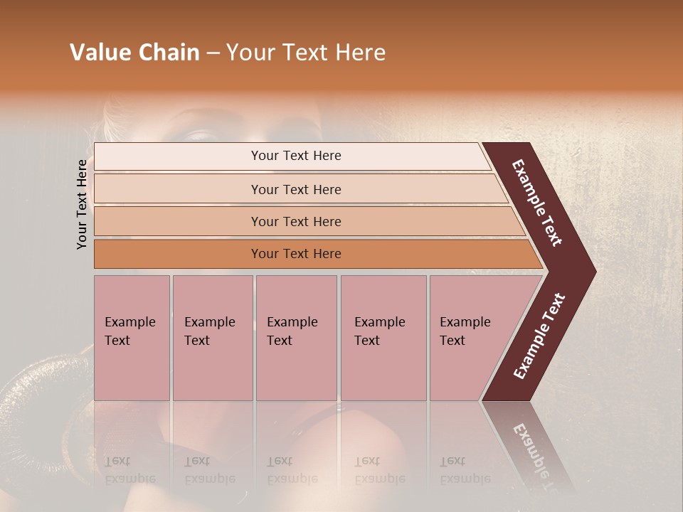 Face Close Up Model PowerPoint Template