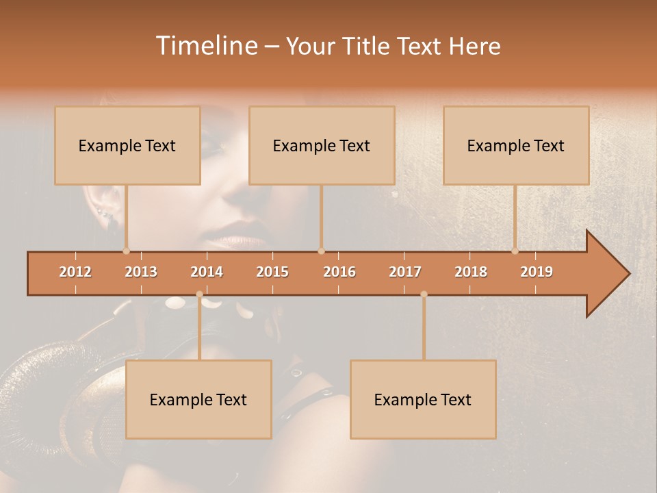 Face Close Up Model PowerPoint Template