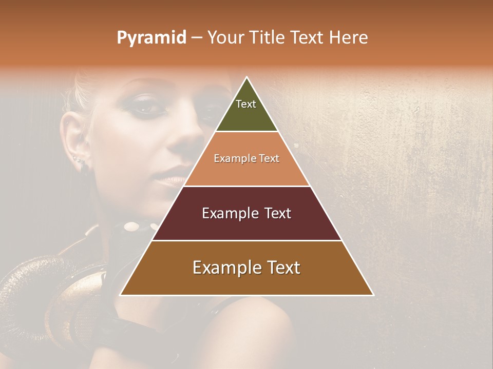 Face Close Up Model PowerPoint Template