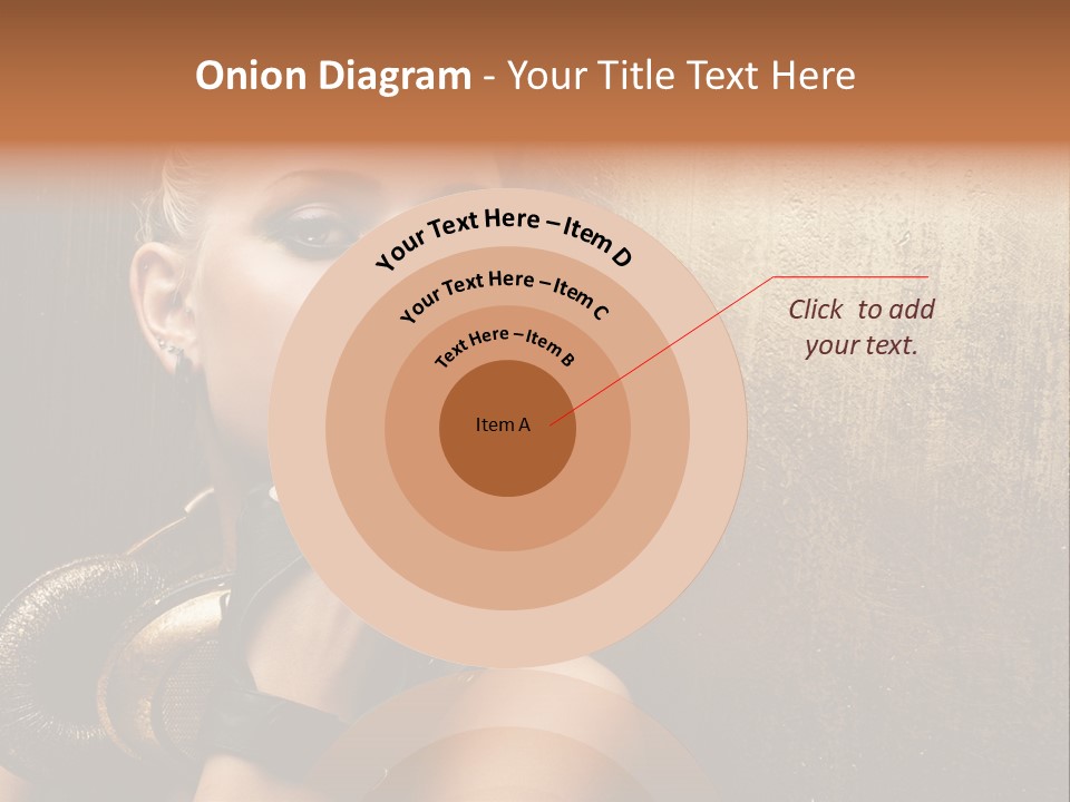 Face Close Up Model PowerPoint Template