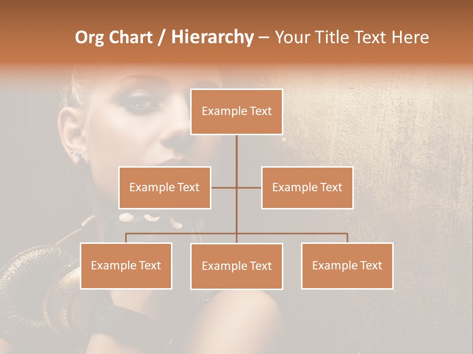 Face Close Up Model PowerPoint Template