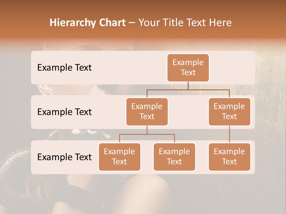 Face Close Up Model PowerPoint Template