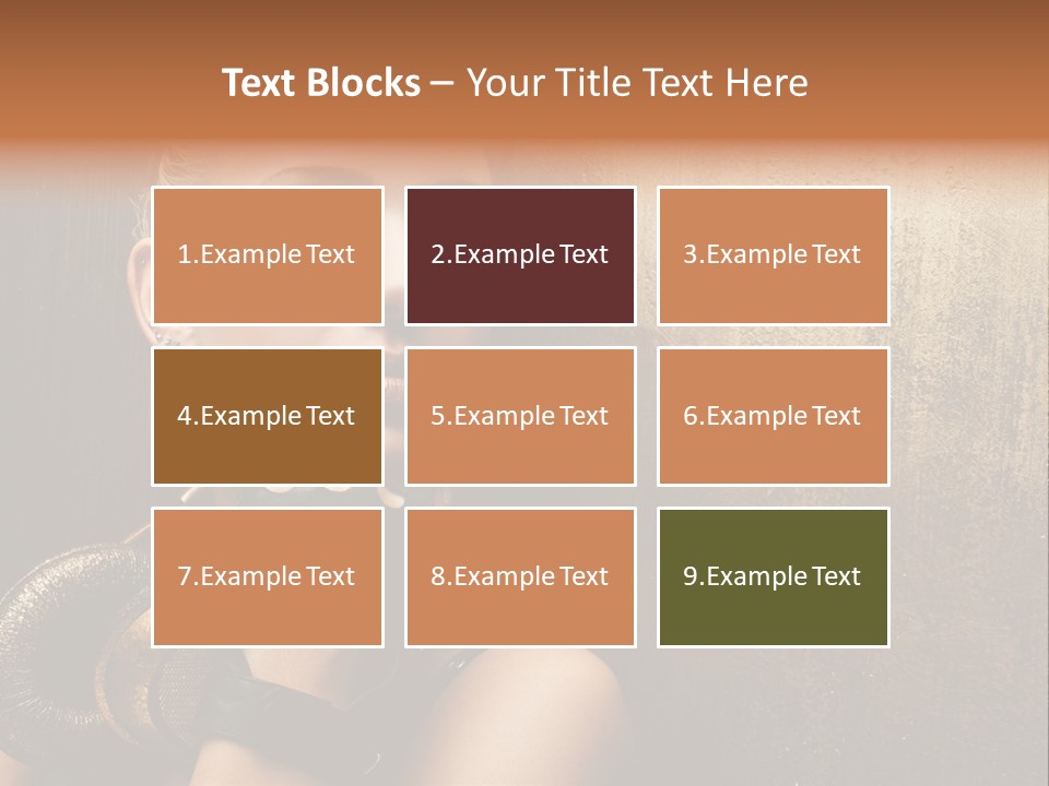 Face Close Up Model PowerPoint Template