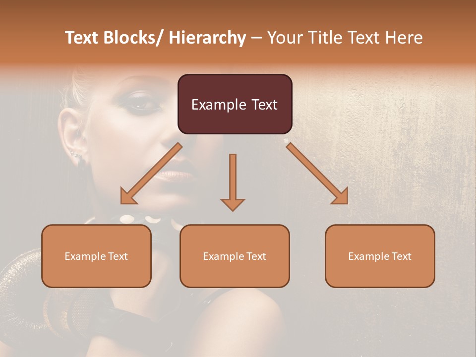 Face Close Up Model PowerPoint Template