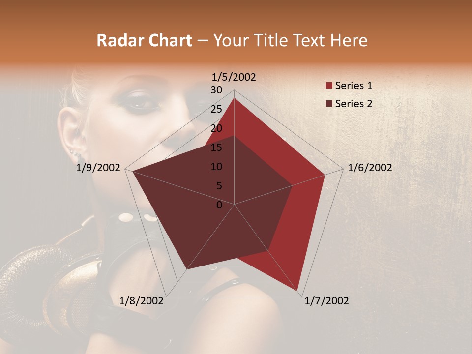 Face Close Up Model PowerPoint Template