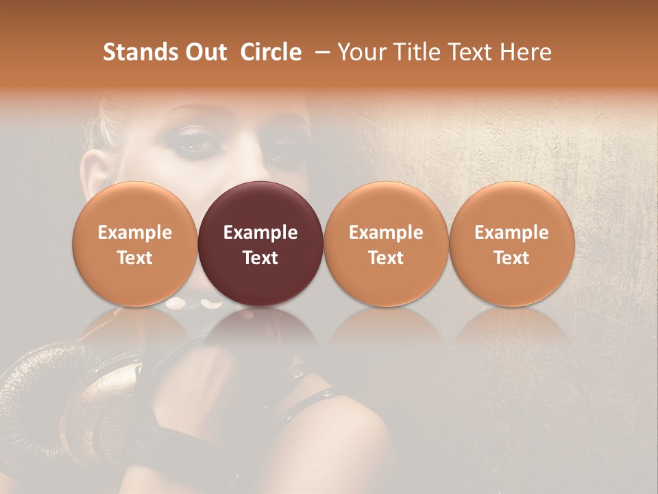 Face Close Up Model PowerPoint Template