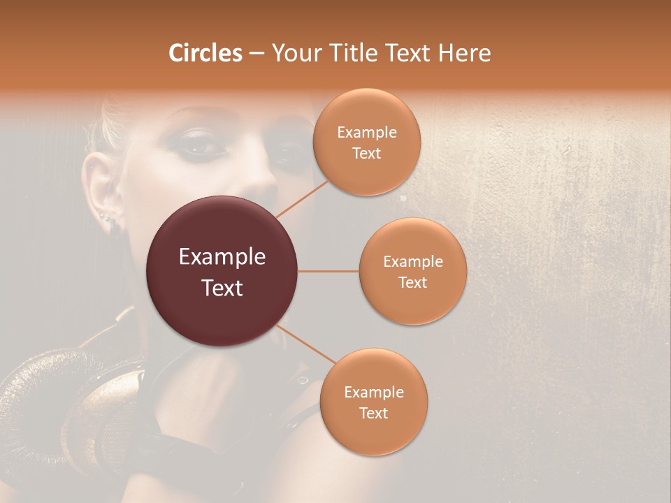 Face Close Up Model PowerPoint Template