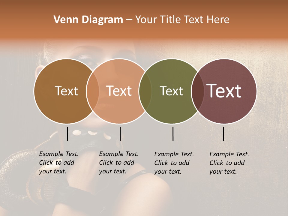 Face Close Up Model PowerPoint Template