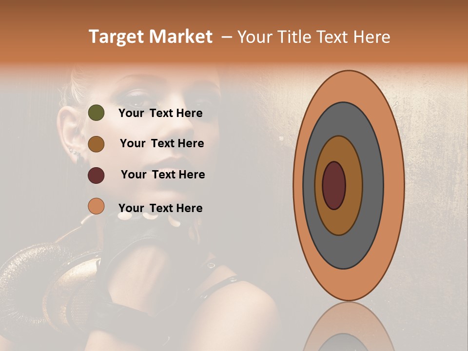 Face Close Up Model PowerPoint Template