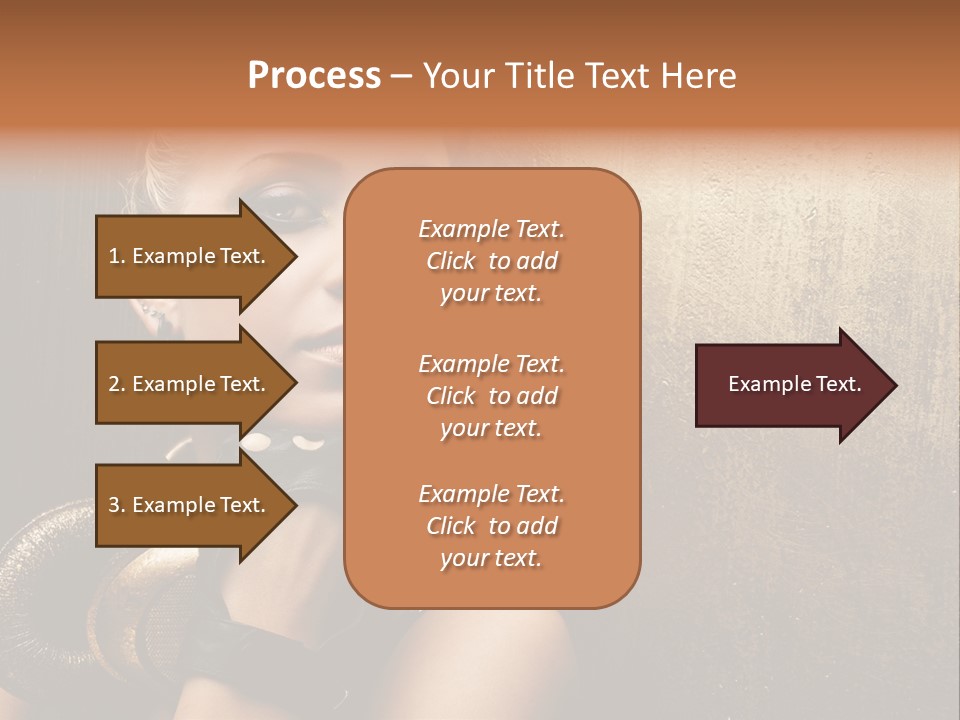 Face Close Up Model PowerPoint Template