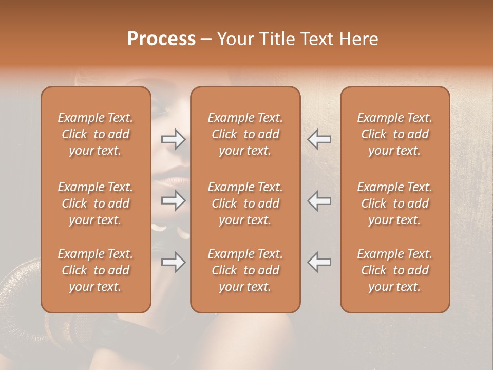 Face Close Up Model PowerPoint Template
