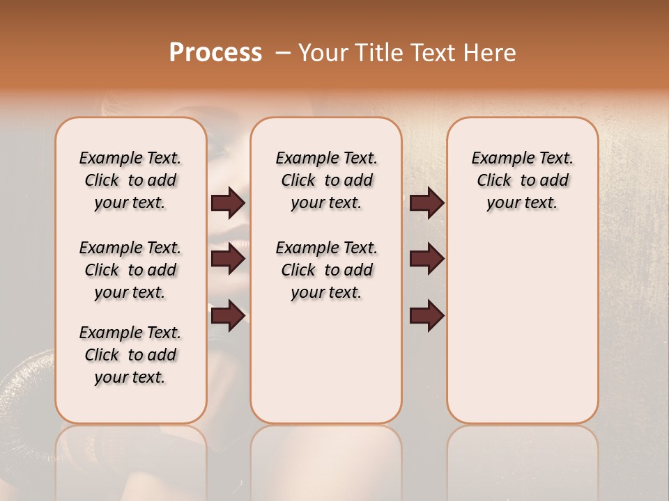 Face Close Up Model PowerPoint Template