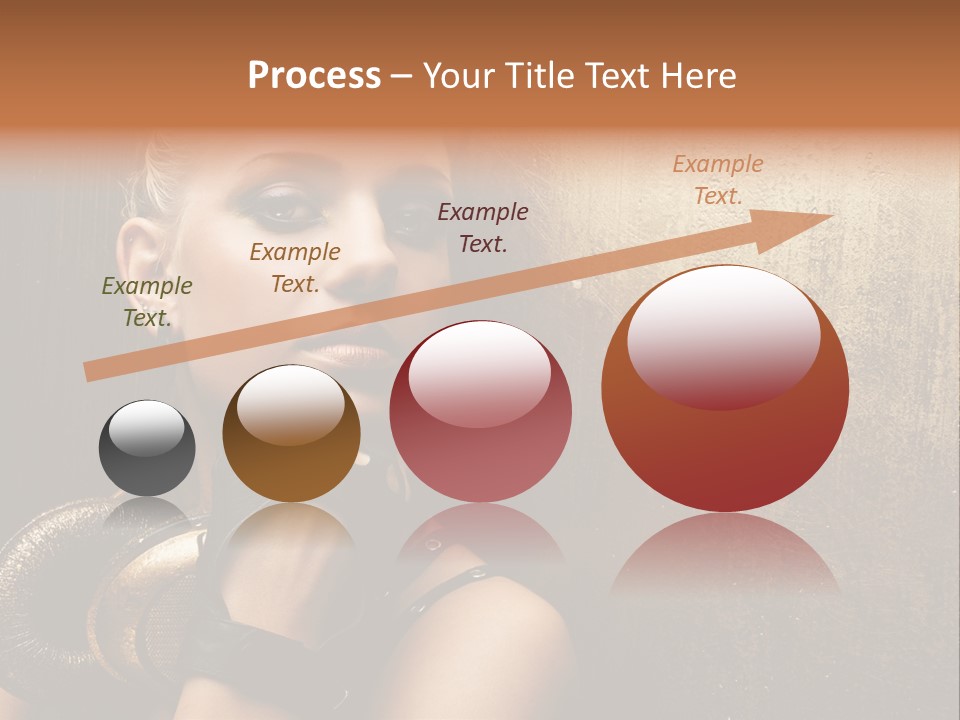 Face Close Up Model PowerPoint Template