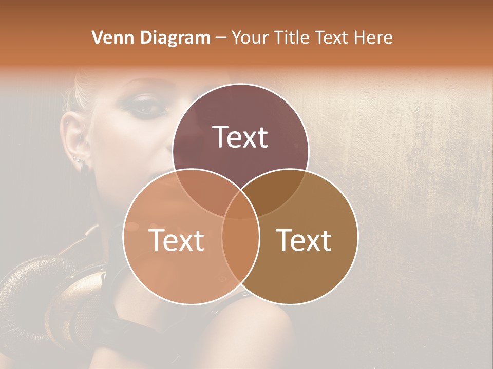 Face Close Up Model PowerPoint Template