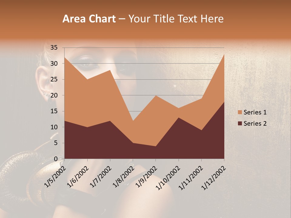 Face Close Up Model PowerPoint Template