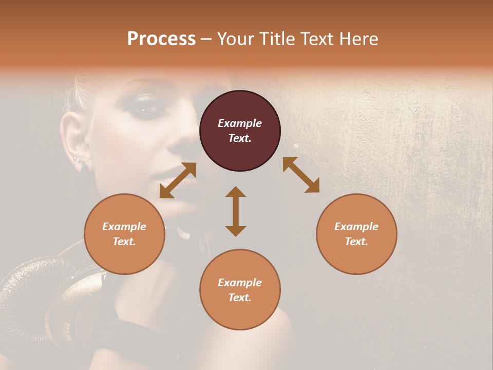 Face Close Up Model PowerPoint Template