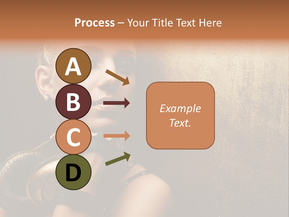 Face Close Up Model PowerPoint Template