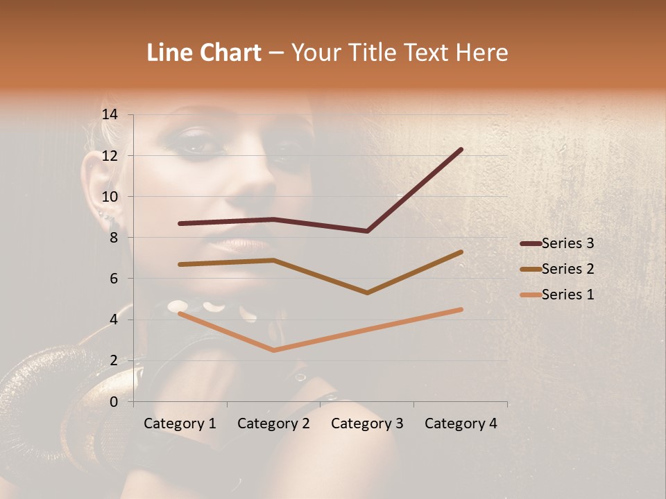 Face Close Up Model PowerPoint Template