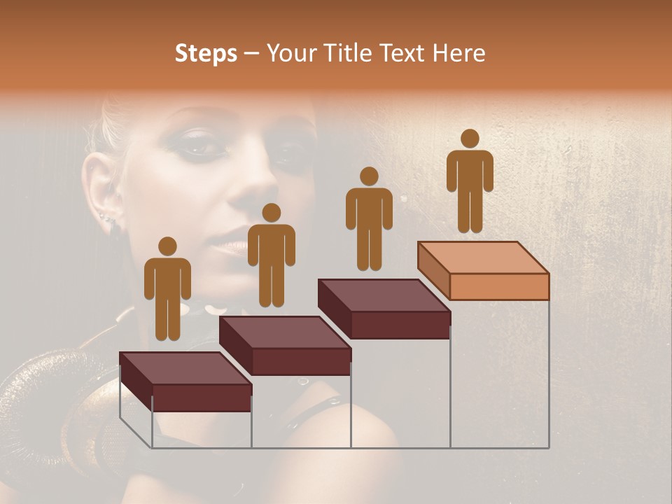 Face Close Up Model PowerPoint Template