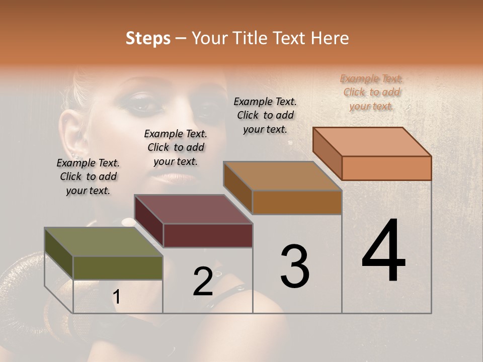 Face Close Up Model PowerPoint Template