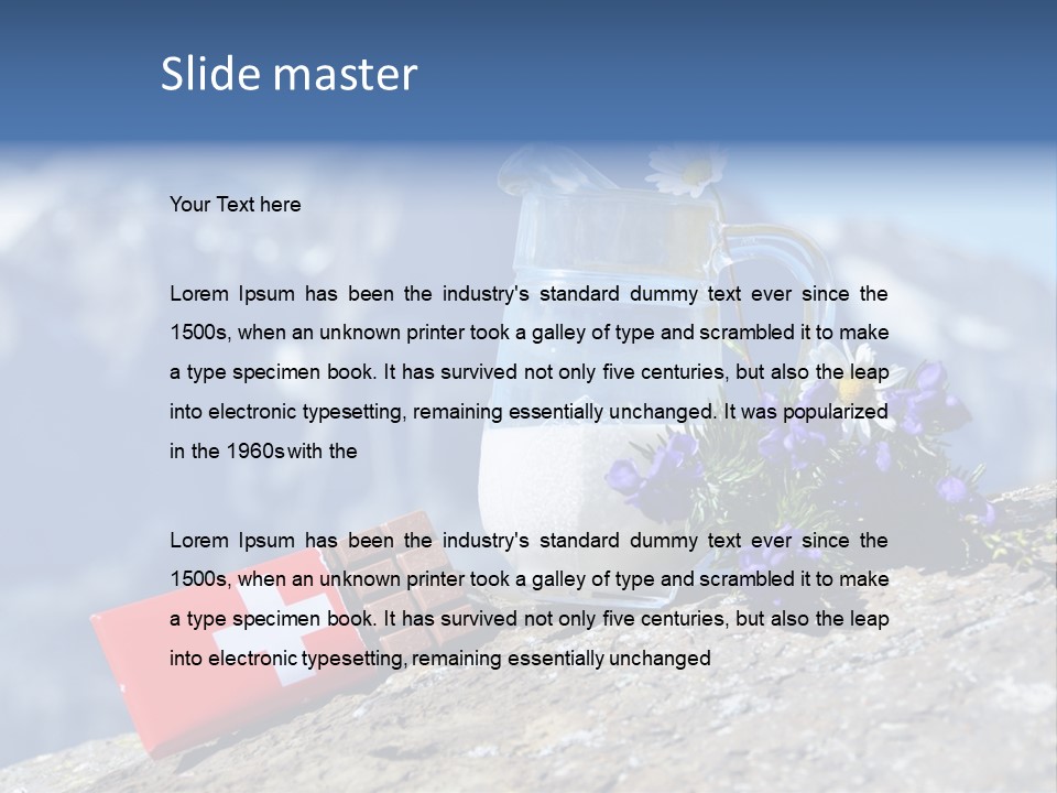 Idyllic Bar Spring PowerPoint Template