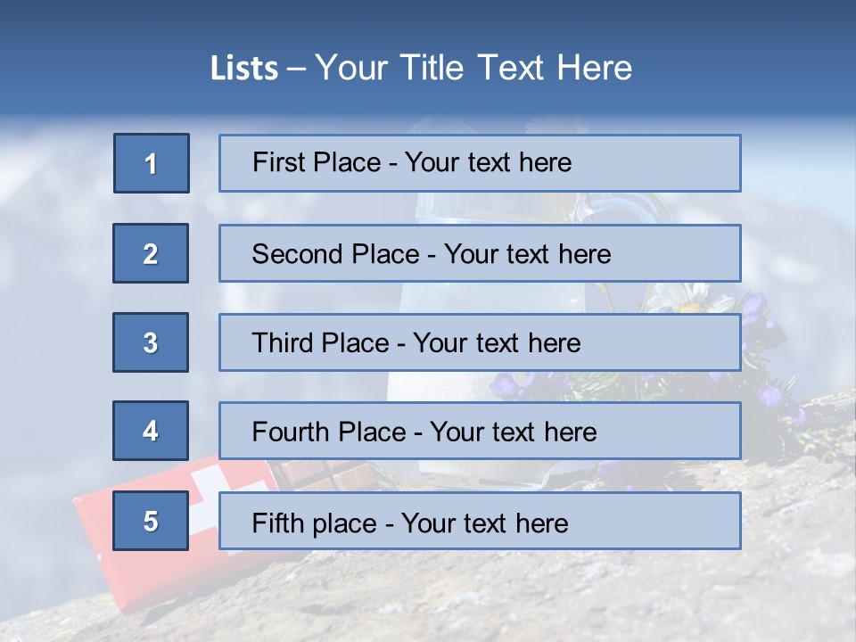 Idyllic Bar Spring PowerPoint Template