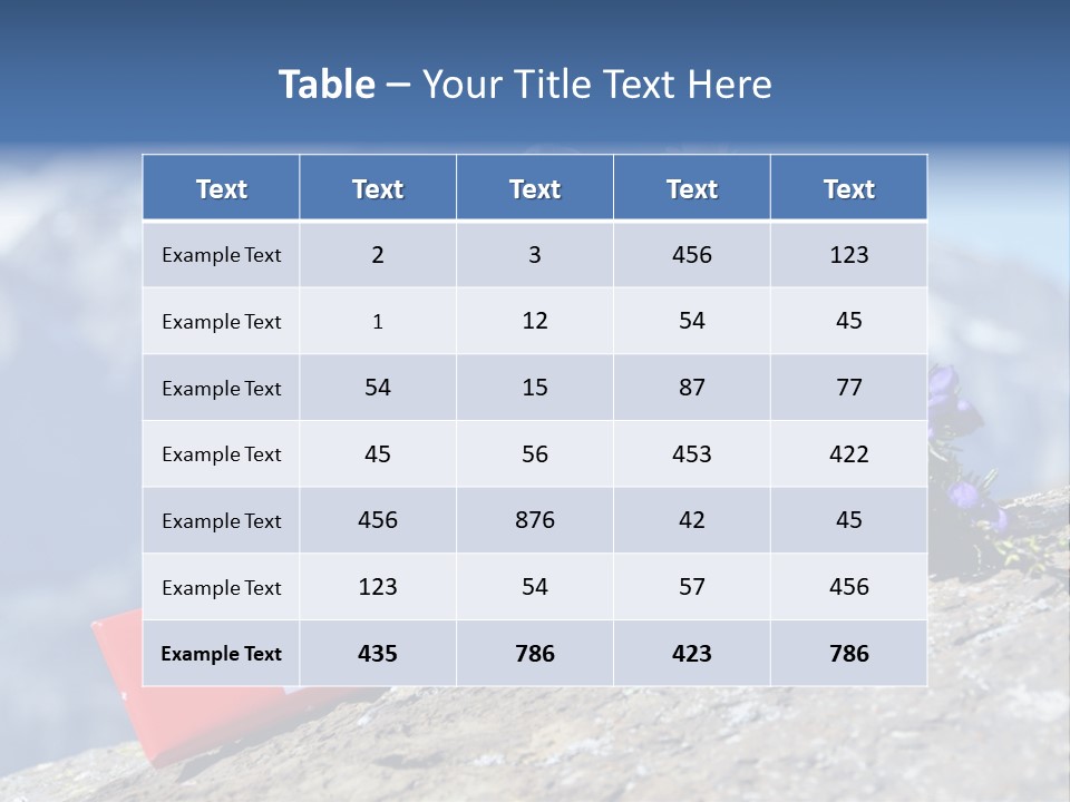 Idyllic Bar Spring PowerPoint Template