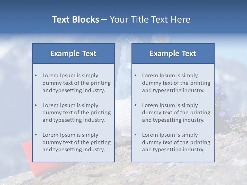 Idyllic Bar Spring PowerPoint Template