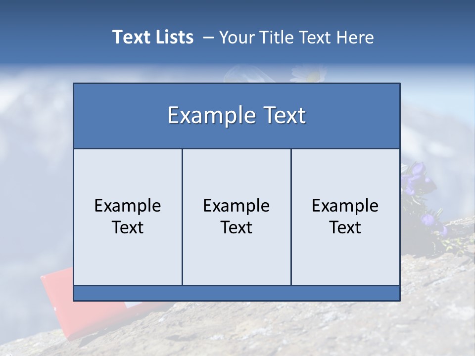 Idyllic Bar Spring PowerPoint Template