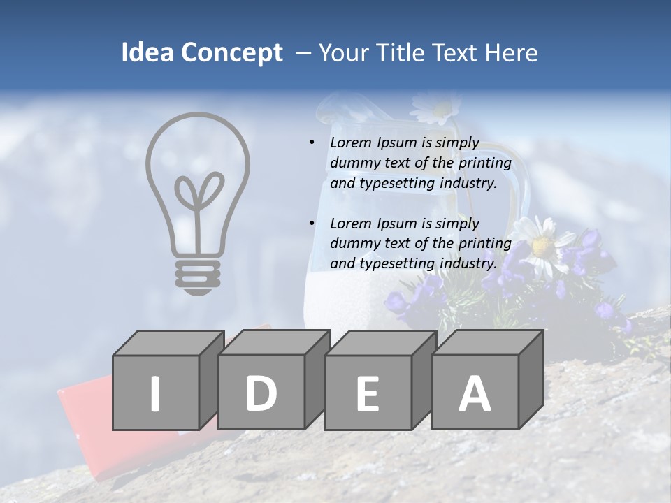 Idyllic Bar Spring PowerPoint Template