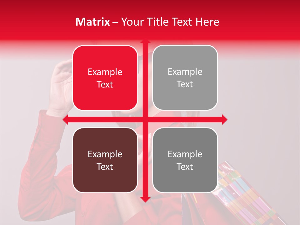 Shopper Caucasian Shop PowerPoint Template