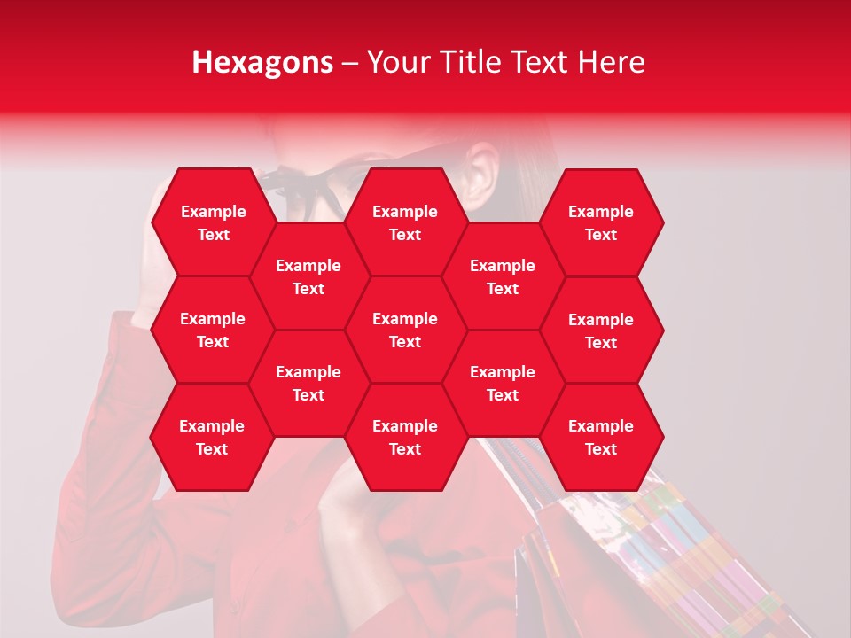 Shopper Caucasian Shop PowerPoint Template