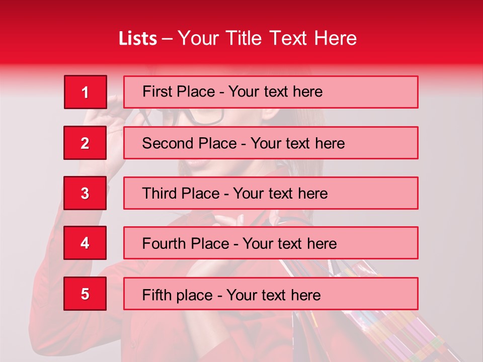 Shopper Caucasian Shop PowerPoint Template